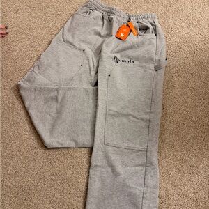 Gray Men's Casual Sweatpants with Utility Pocket